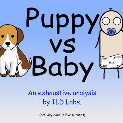 Puppy vs Baby by Pipanni