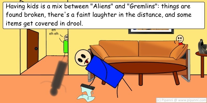 Kids are a mixture of Gremlins and Aliens